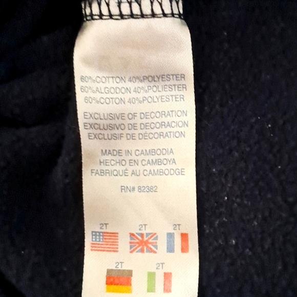 Champion 2 Piece Set For 2 years old boy Dark Blue Sweater and Pants. - Picture 6 of 6